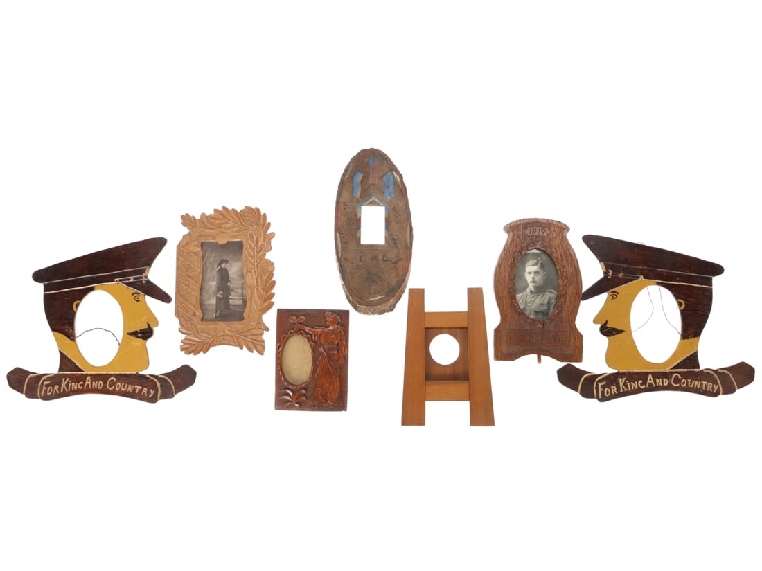 Trench Art Wooden Picture Frame Lot (1 of 7)