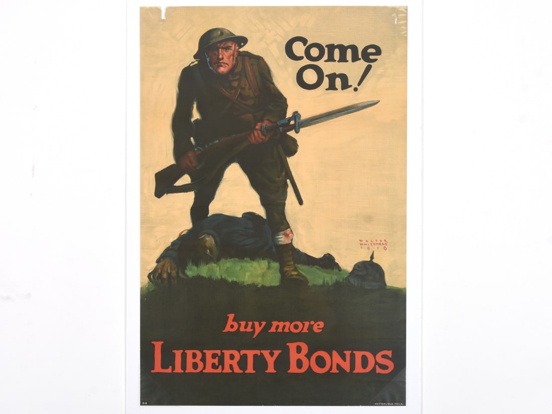 "Come On! buy more LIBERTY BONDS" WWI Poster (1 of 4)