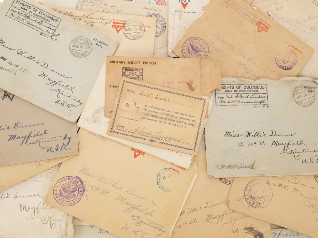 AEF 1st Pioneer Infantry Soldier's Letter Archive (1 of 6)