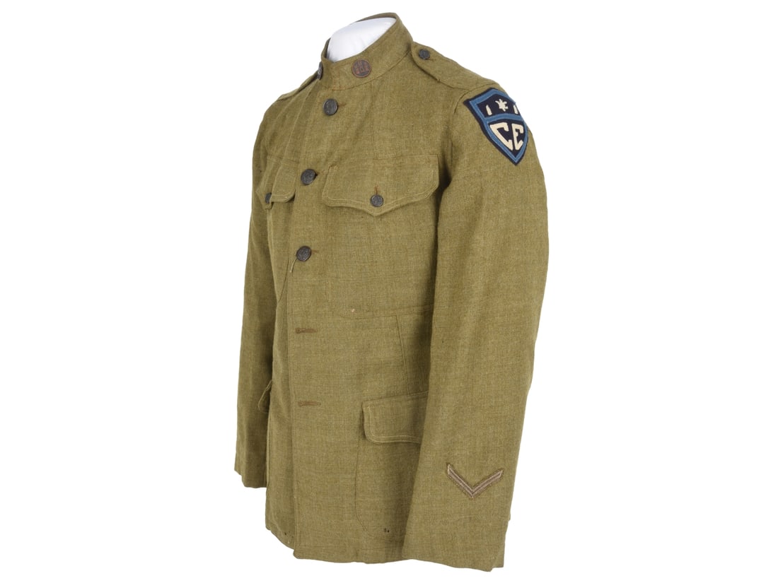 WWI Construction Engineer Signal Sergeant's Coat (1 of 7)
