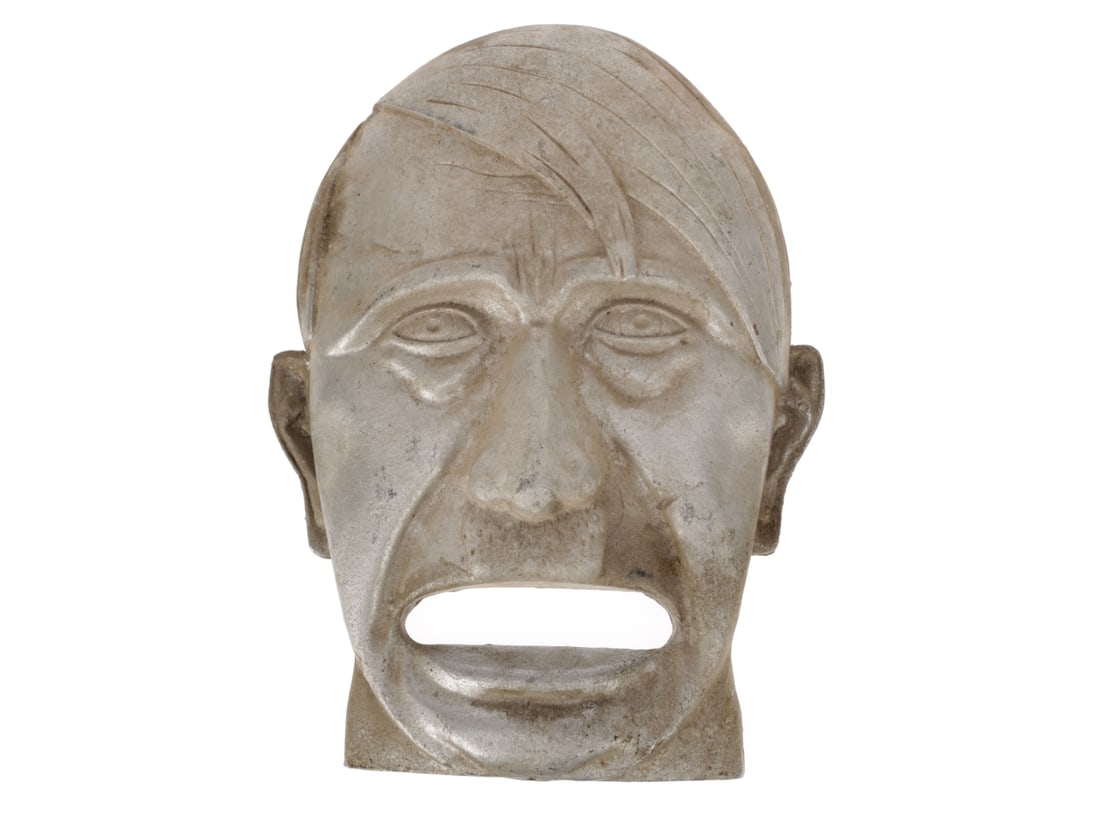 Anti-Nazi Caricature Plaque of Adolph Hitler (1 of 3)