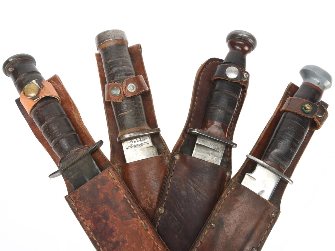WWII US Fighting / Utility Knife Lot of 4 (1 of 9)