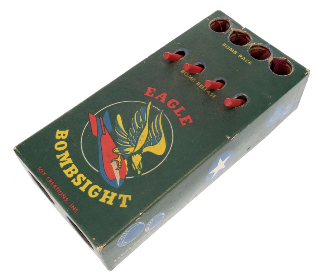 WWII Era Eagle Bombsight Toy with Bombs (1 of 8)