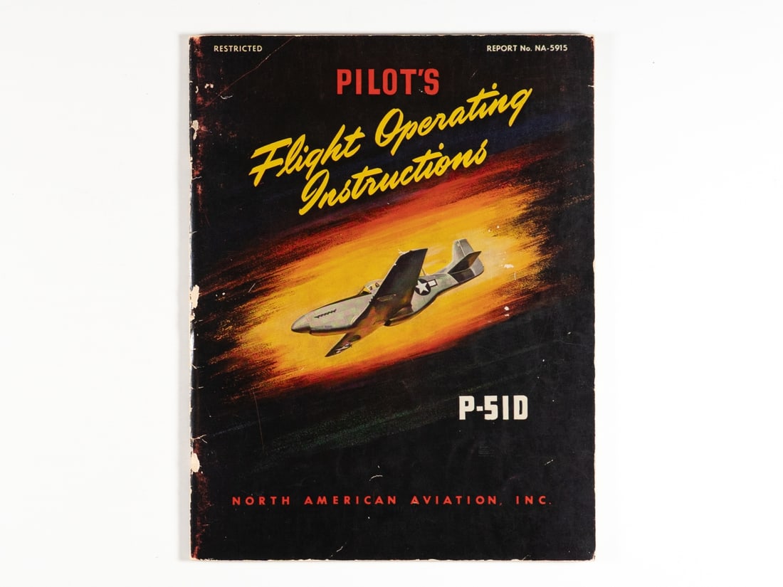 WW2 P-51D Mustang Pilot's Flight Operating Instructions (1 of 7)