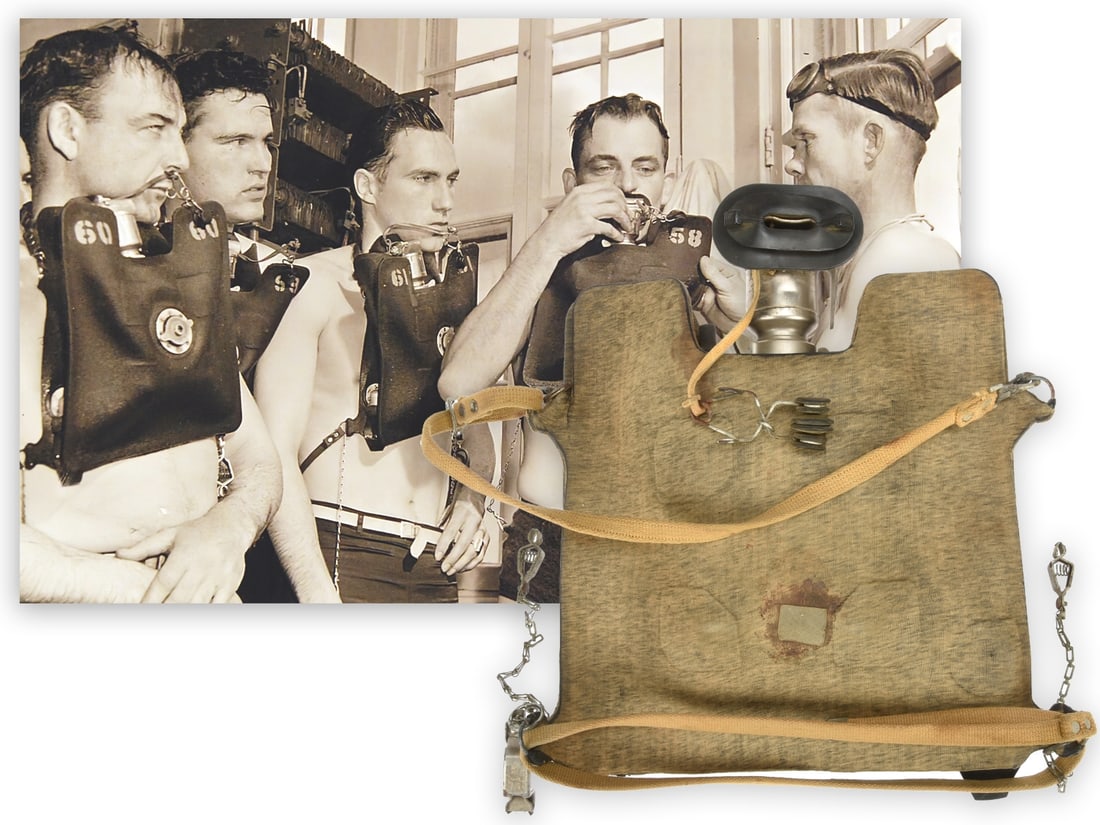 WWII Submarine Escape Apparatus: Momsen Lung (1 of 4)