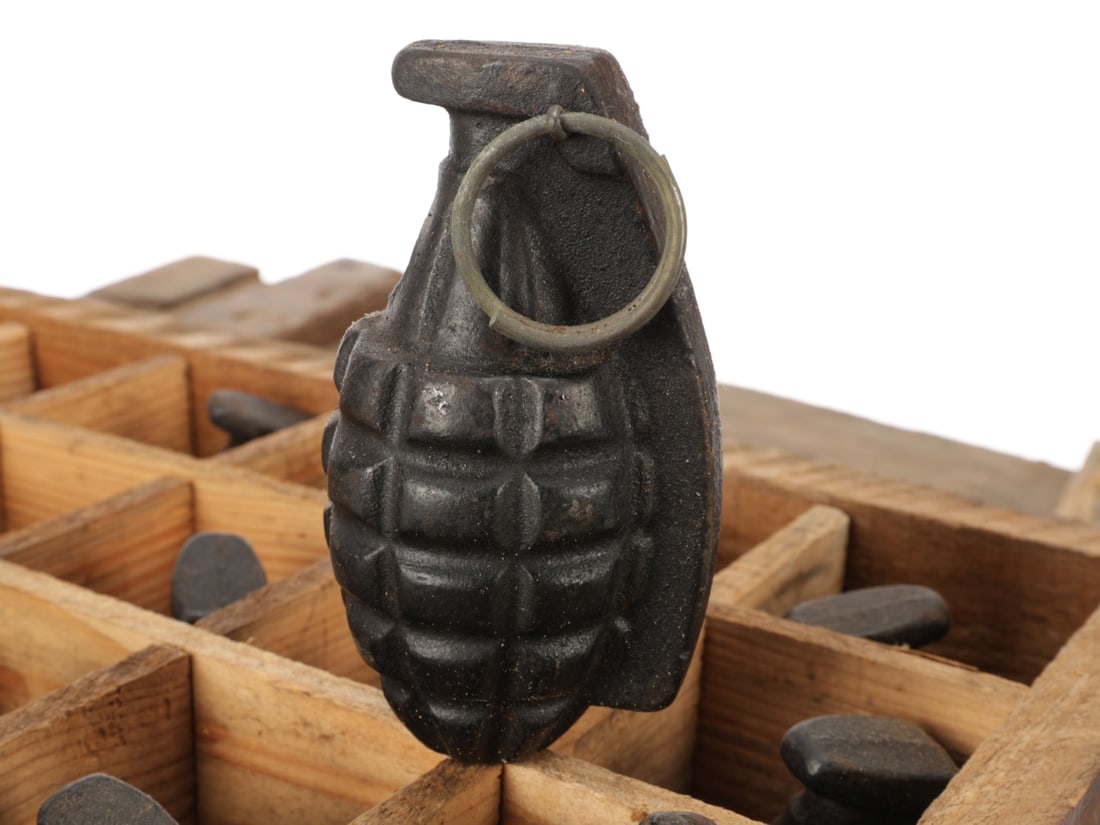 August 1941 Dated Crate of US Training Grenades: Nearly Full! (1 of 9)