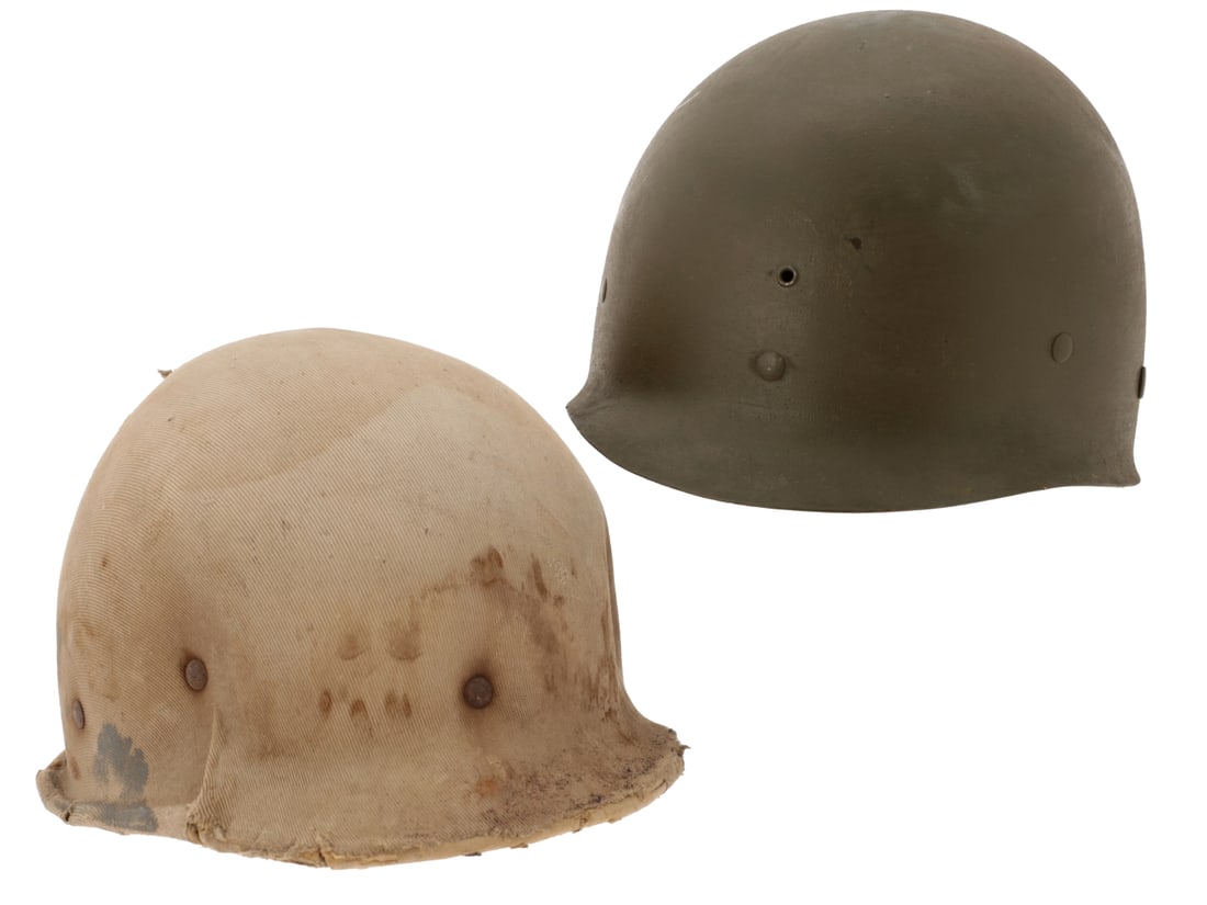 WWII US M1 Helmet Liner Lot: St. Clair and Hawley (1 of 15)
