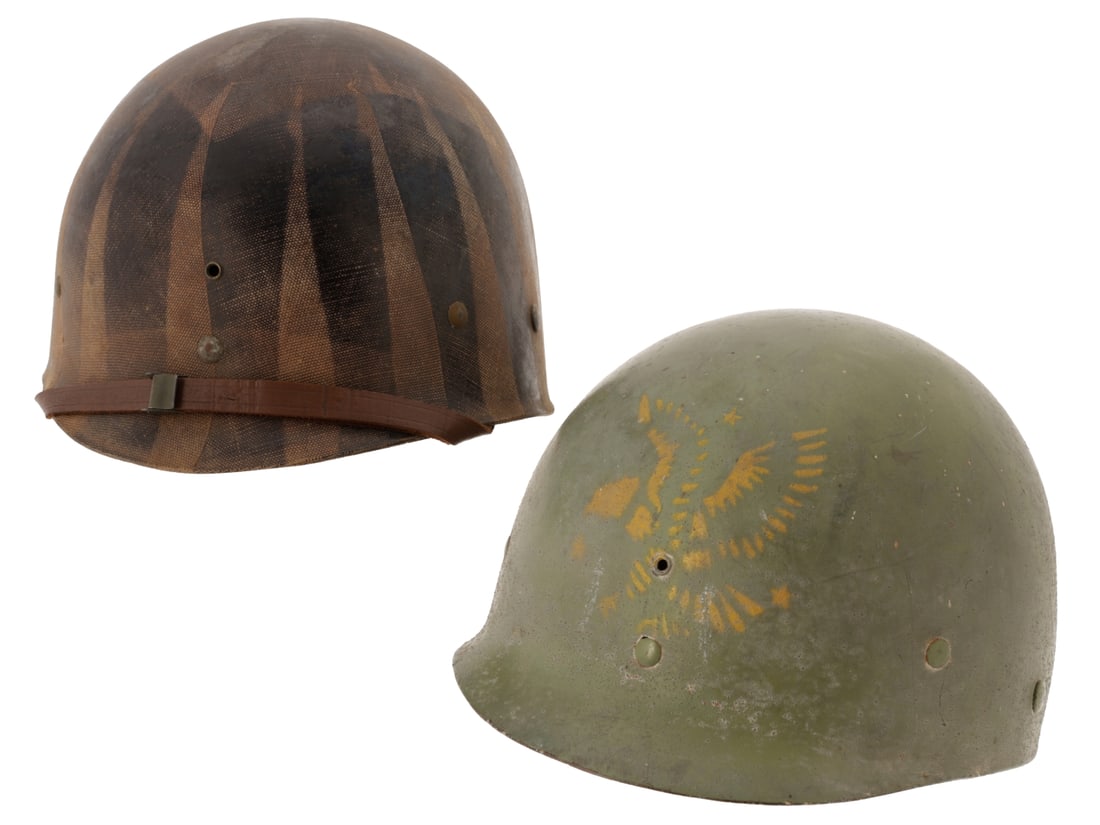 WWII US M1 Helmet Liner Lot: St. Clair and MSA (1 of 17)