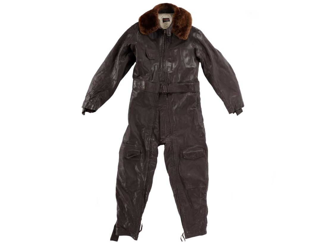 US Navy Pre-War M456 Goatskin Heated Flying Suit (1 of 15)