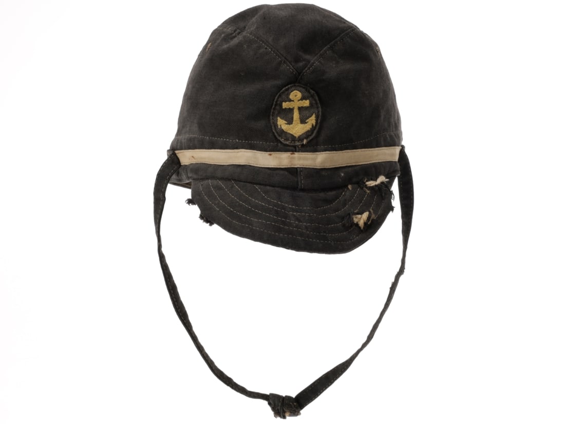 Japanese WWII Navy Petty Officer Field Cap: Battlefield Recovery (1 of 12)