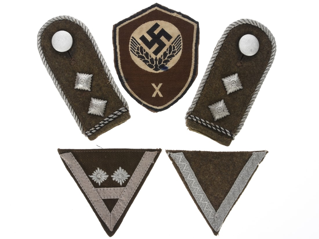 Reich Labor Service (RAD) and RADwJ Cloth Insignia Lot