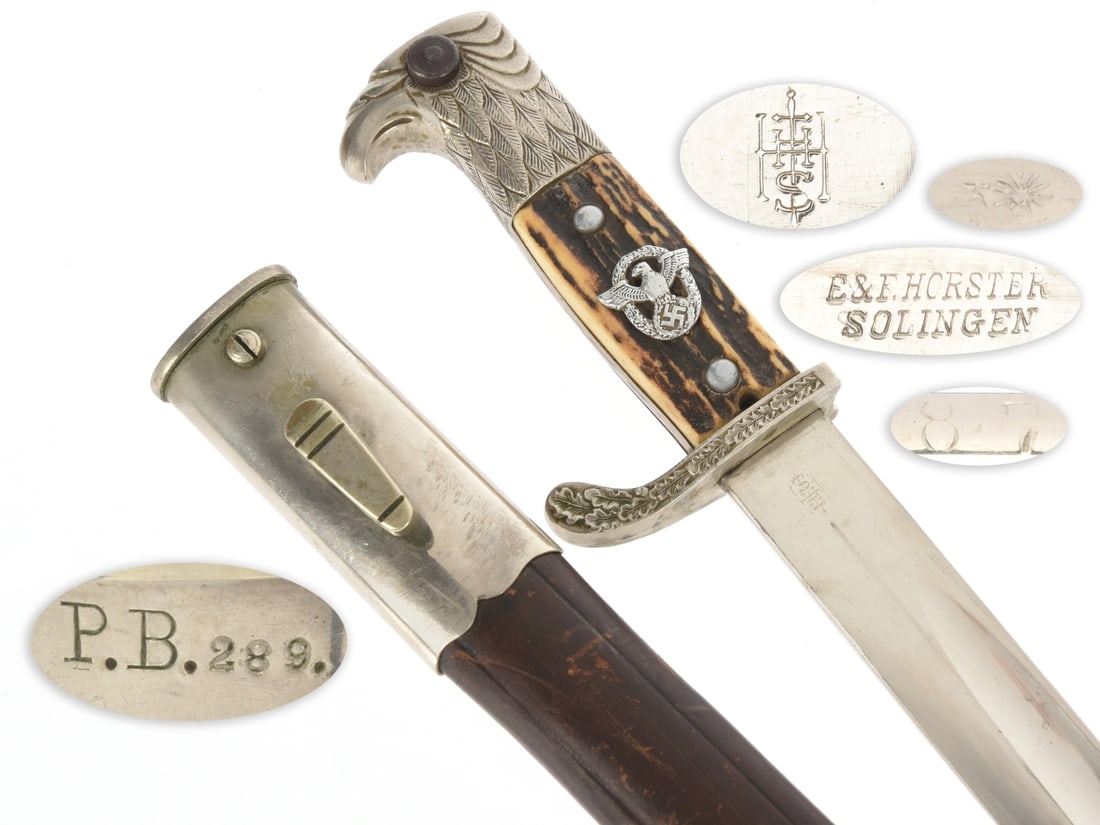 Polizeischule Bonn Marked Police Service Bayonet: E.F. Horster (1 of 10)