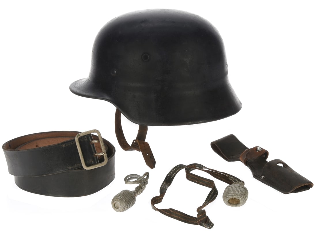 German WWII Helmet & Accoutrement Mixed Lot (1 of 10)