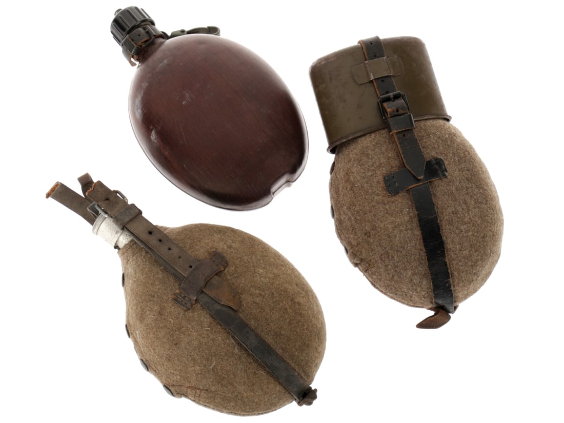 WWII German Canteens: Lot of Three (1 of 18)