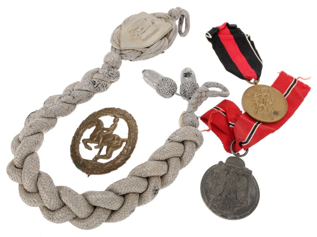 German WWII Medals & Insignia Mixed Lot with Marksmanship Lanyard (1 of 7)