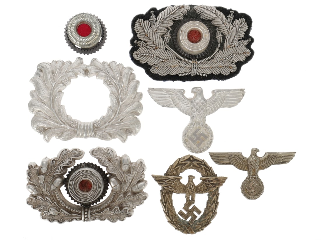 German WWII Hat Insignia Mixed Lot