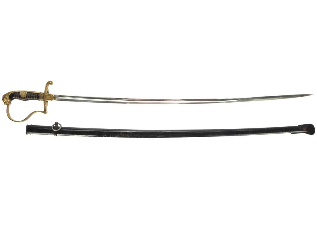 WWII German Army Officer's Sword with Lion Head Pommel (1 of 6)