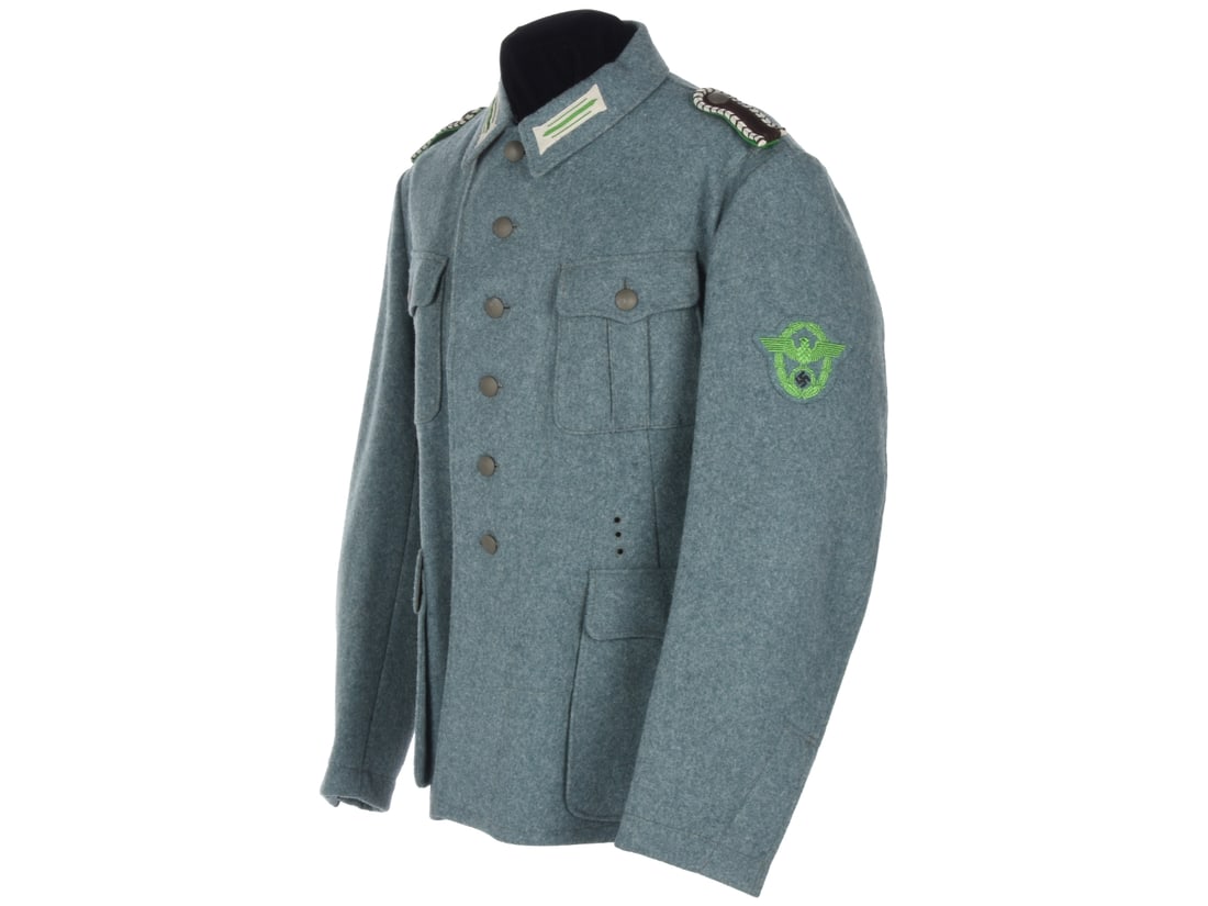 Third Reich Schutzpolizei NCO Uniform: US 1st Division Officer's Souvenir (1 of 14)