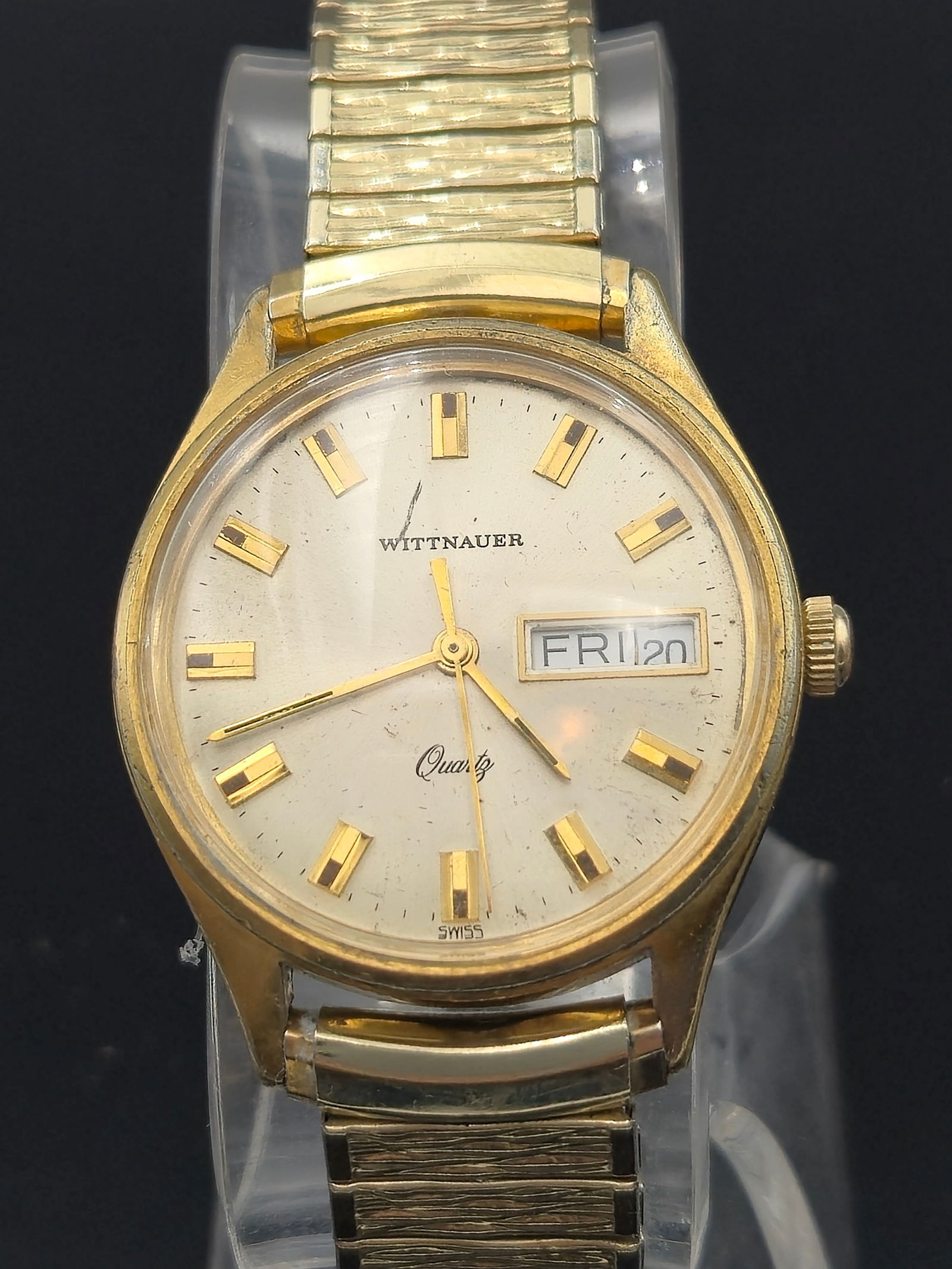 UNITED PARCEL SERVICE GOLD TONE  5 YEAR SAFE DRIVING Wittnauer watch (1 of 8)