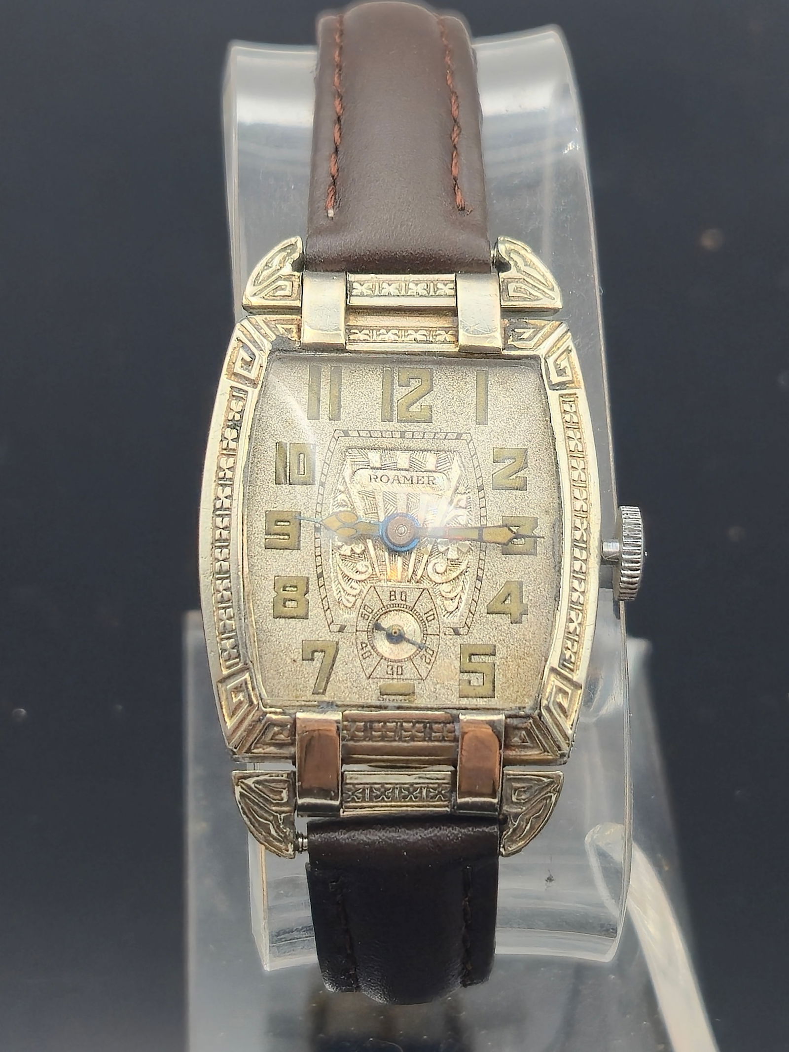 Antique 1920s, Romer art Deco 14K white gold-filled 6 jewel (1 of 8)