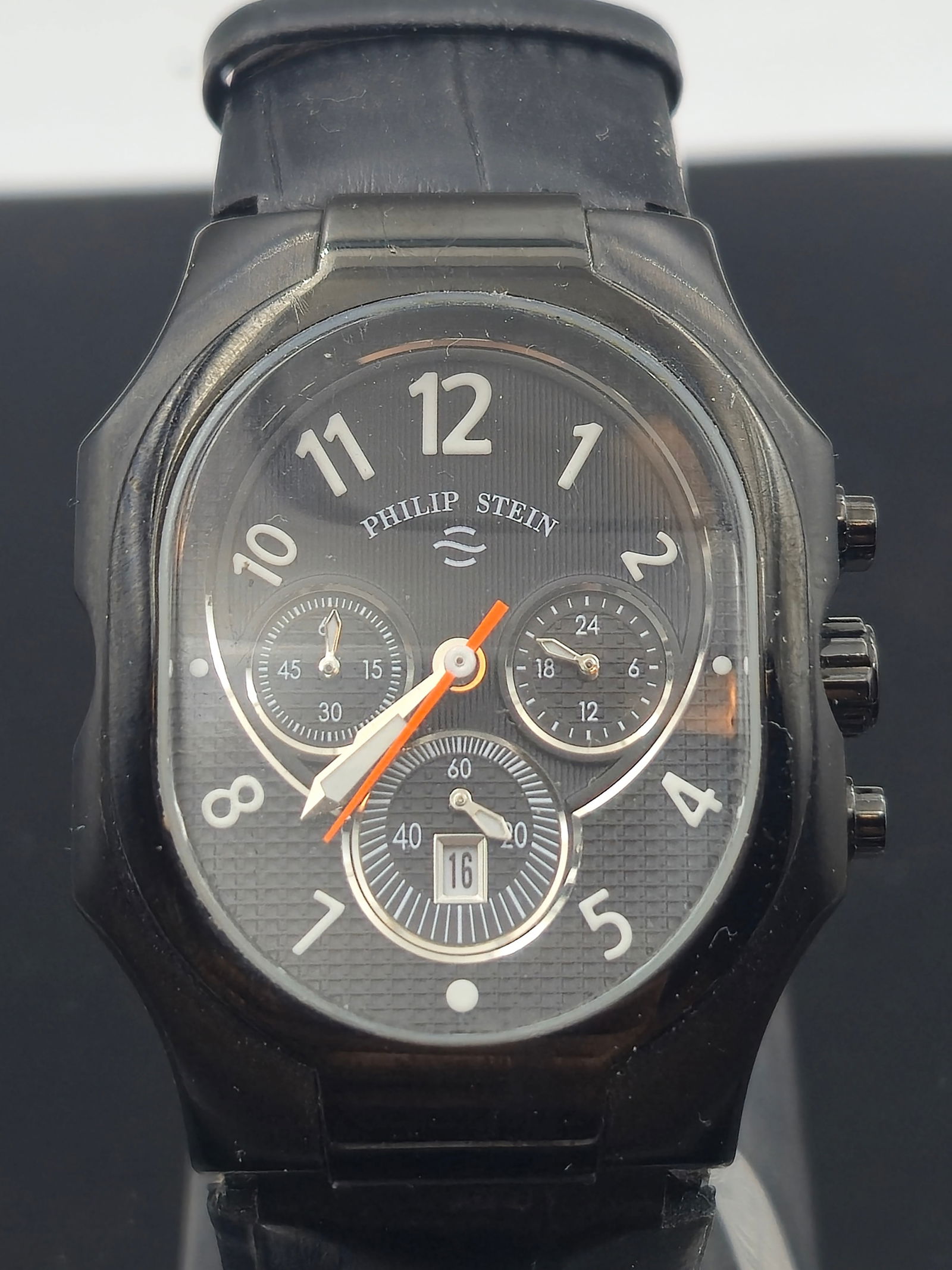 Philip Stein Men’s Chronograph Watch – Model 23TF004146, Natural Frequency Technology, Black (1 of 8)