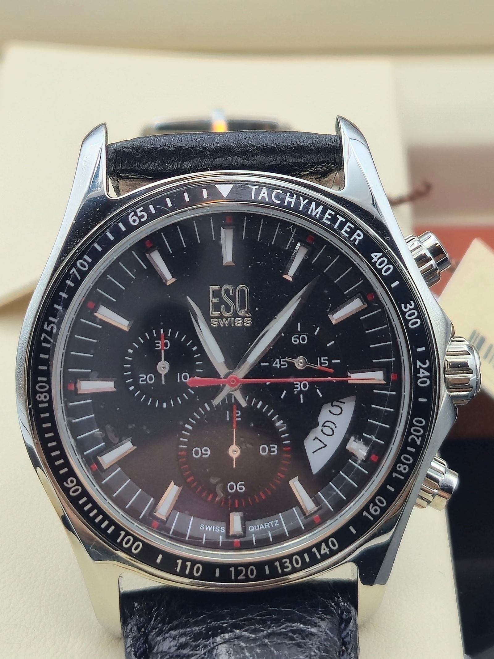 New ESQ by Movado Swiss Chronograph Watch – Model ES-24-1-14-5529-6318BLK-4/3 (1 of 11)