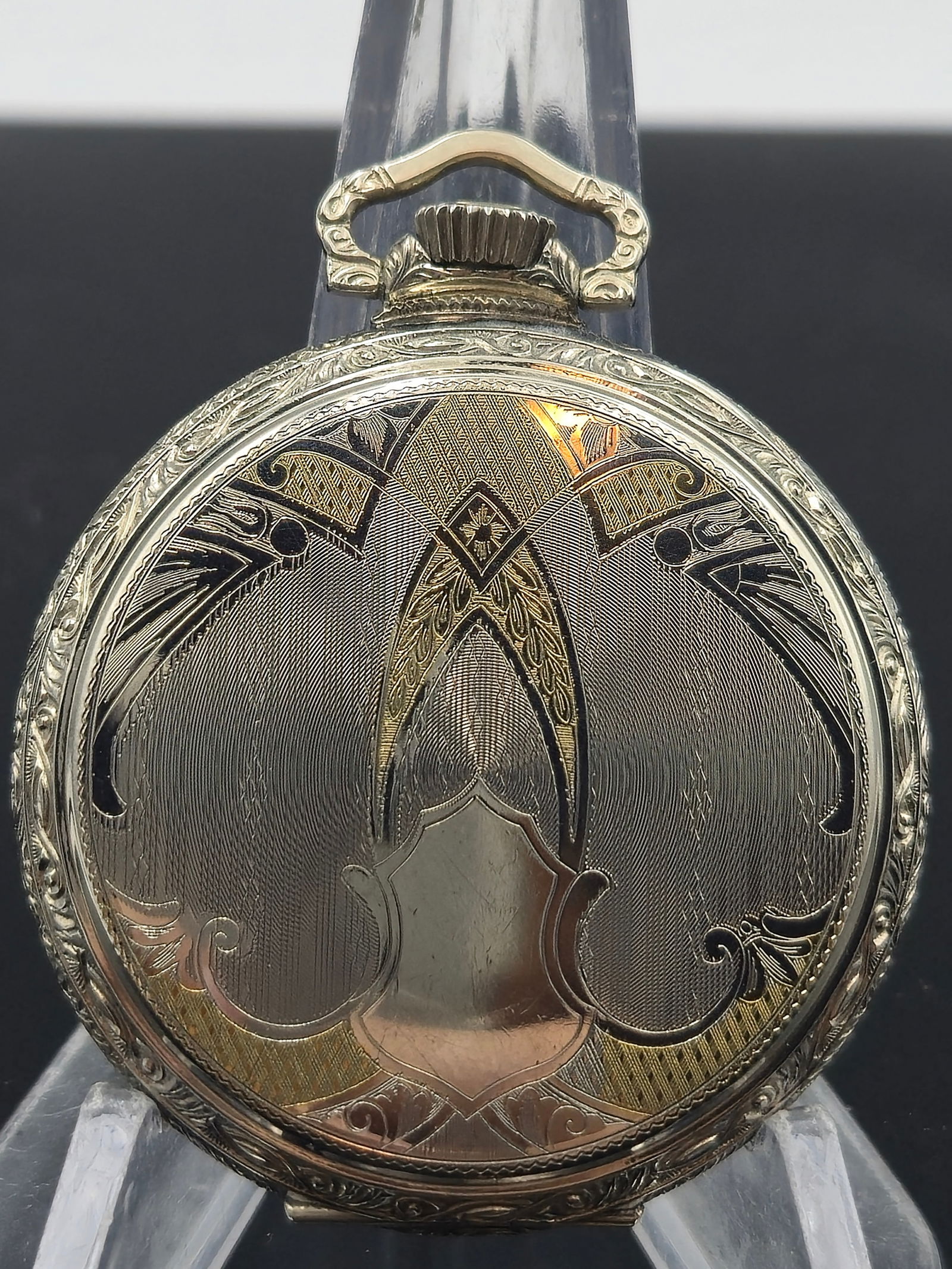 Vintage 1931 Elgin 17-Jewel Manual Wind Pocket Watch – Ornate GF Case & Decorative Dial (1 of 11)