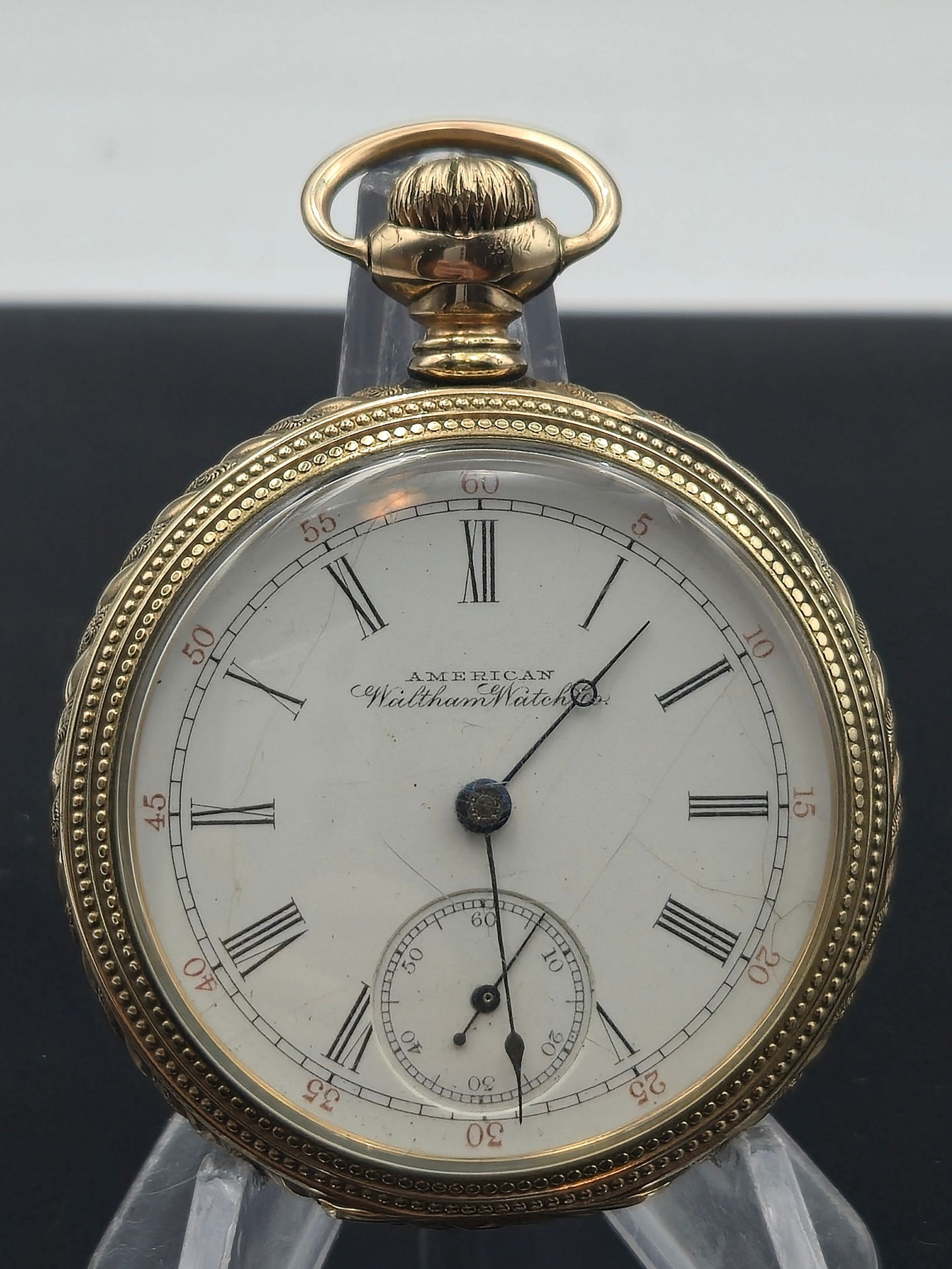 1893 American Waltham 6s 11J Gold-Filled Hunter Case Pocket Watch – Engraved Back (1 of 11)
