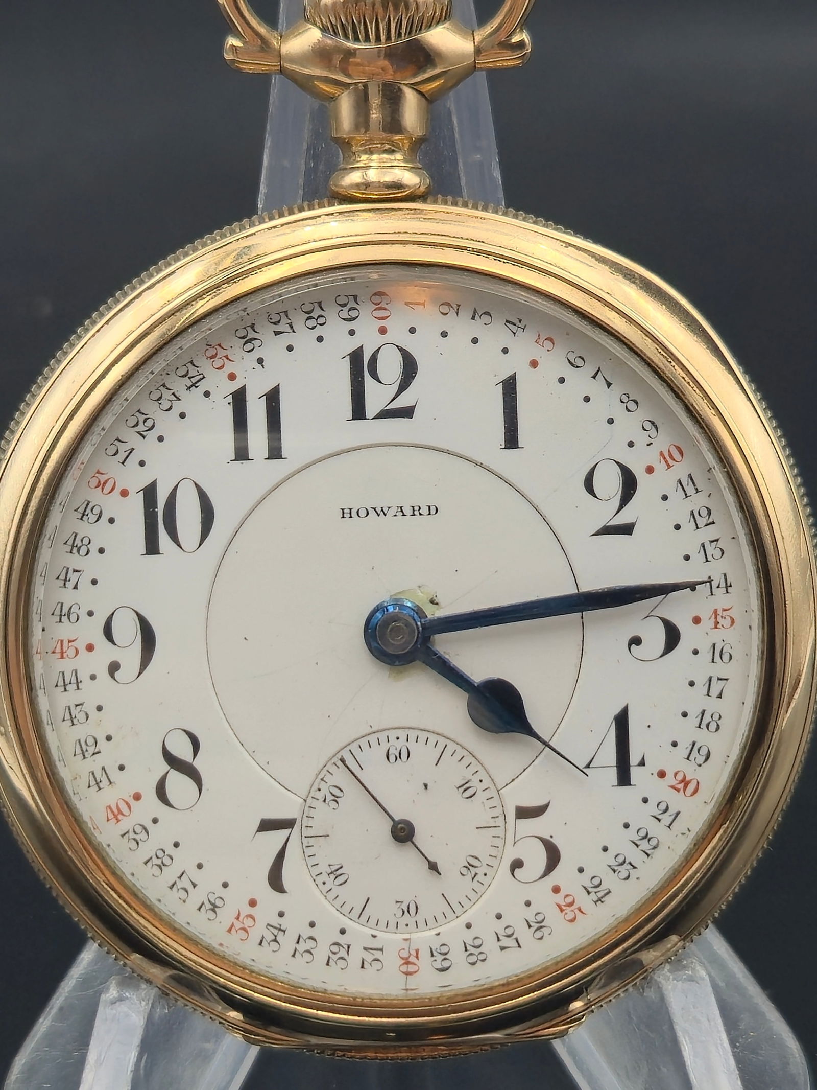 1912 Howard Series 0 Pocket Watch – 23J, Montgomery Dial, Original Factory Case (1 of 10)