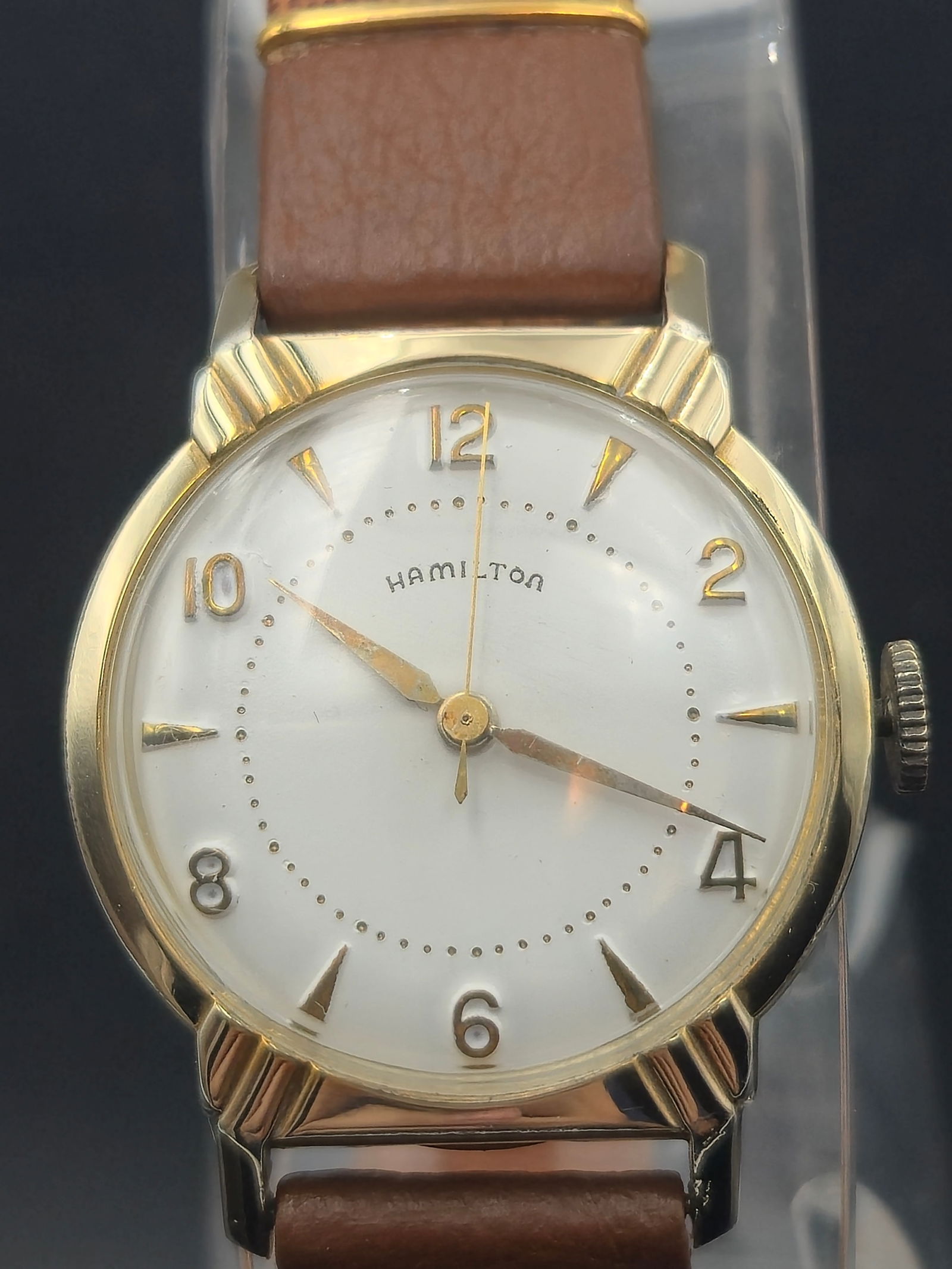 Vintage Late 1950s Hamilton Wristwatch – Caliber 681, 10K RGP Bezel (1 of 12)