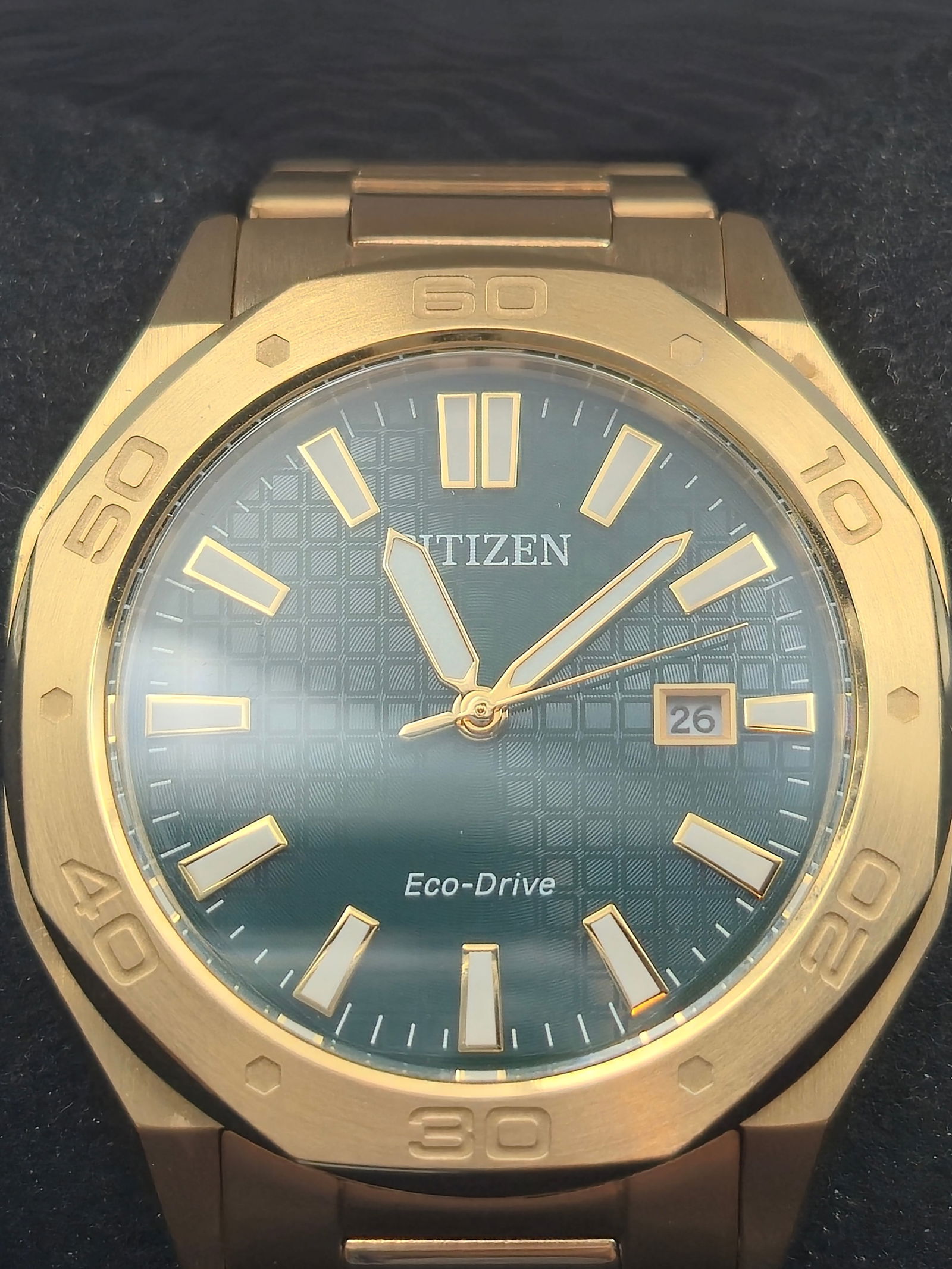 Citizen Eco-Drive Men's Watch – Gold Tone Stainless Steel – NOS with Box & Extras (1 of 11)