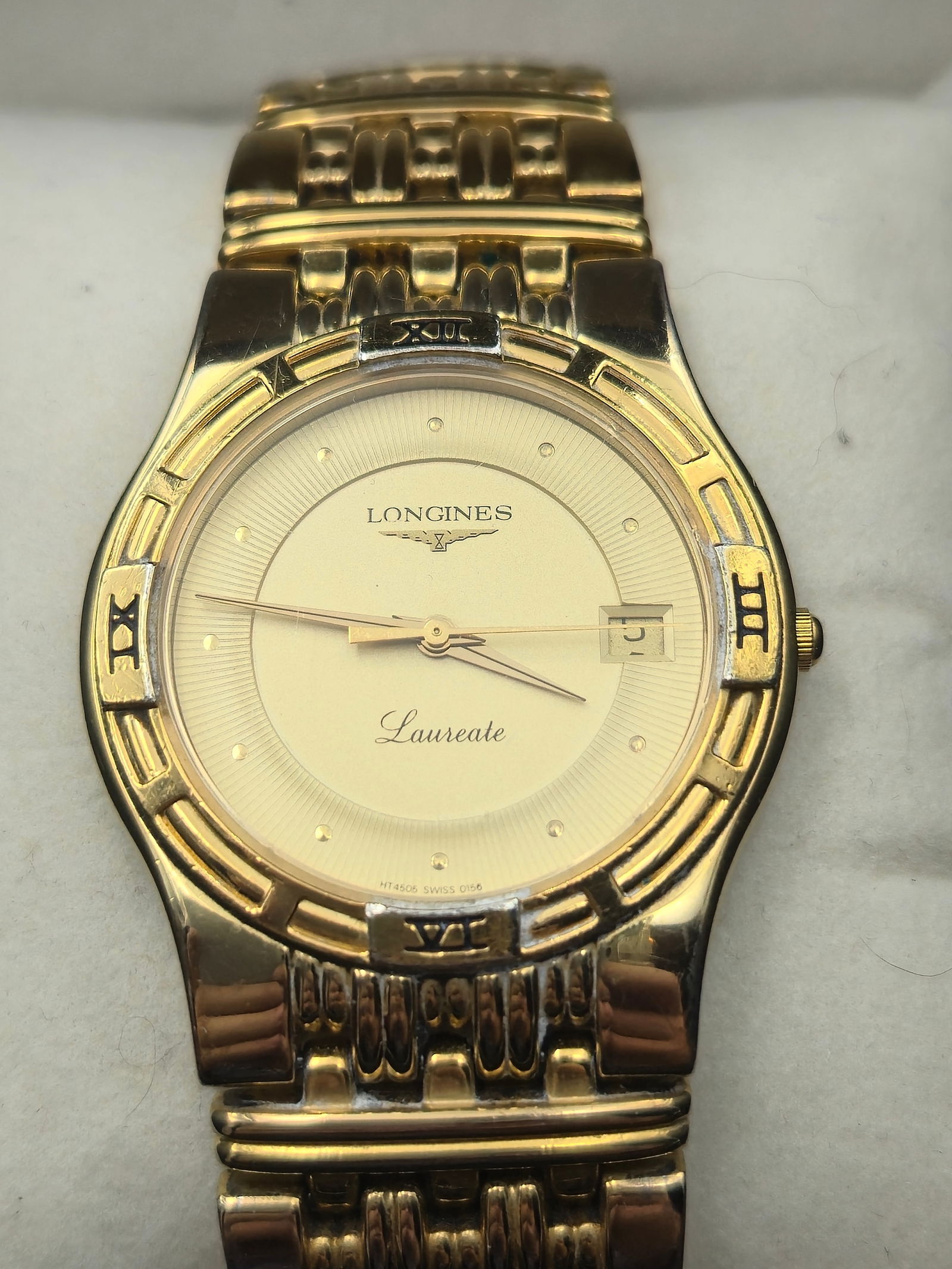 Longines Laureate Quartz Watch – Gold Tone – Swiss Made – L156.4 Movement w/ box (1 of 8)