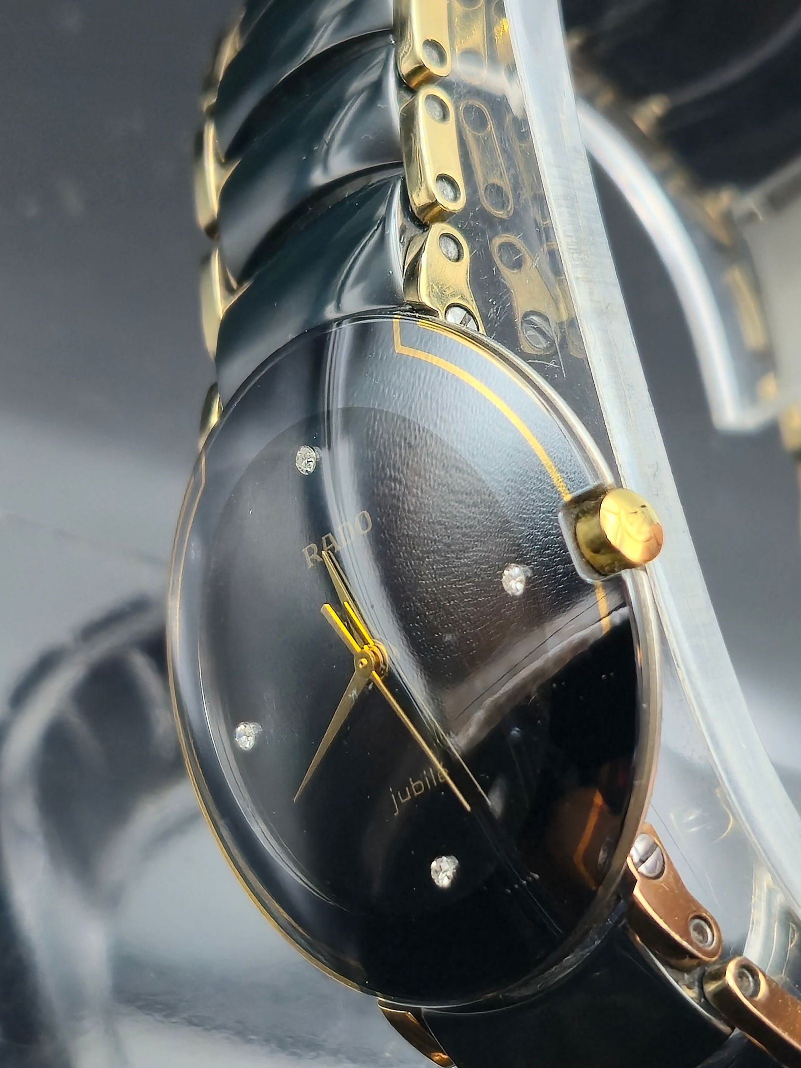 Rado Diastar Jubile 129.0300.3 Men's Watch – Swiss Quartz, Ceramic/Gold Accents, Full Set (1 of 11)