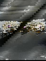Sterling and Amethyst Bracelet