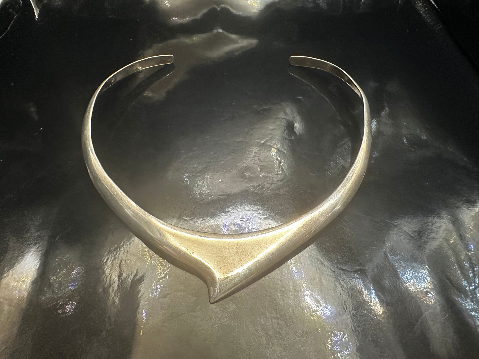 Vintage Modernist Sterling Silver Torque Collar Necklace – Signed Mexico (1 of 10)