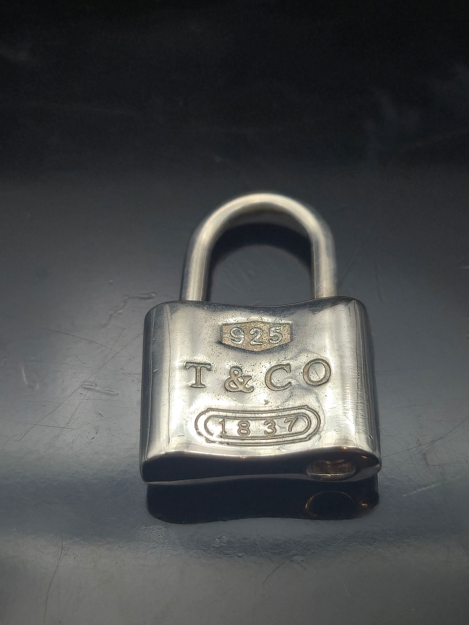 Tiffany & Co. Sterling Silver "1837" Padlock Charm (1 of 6)