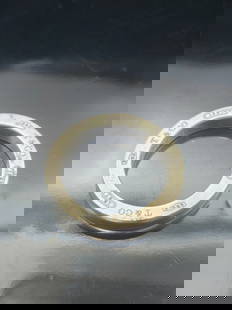 Tiffany & Co. 1837 Collection Sterling Silver Ring, Size 10.25, 7g: Authentic Tiffany & Co. sterling silver band ring from the celebrated “1837&rdquo; collection. This substantial unisex ring features raised hallmark engravings around the outer band including “T&C