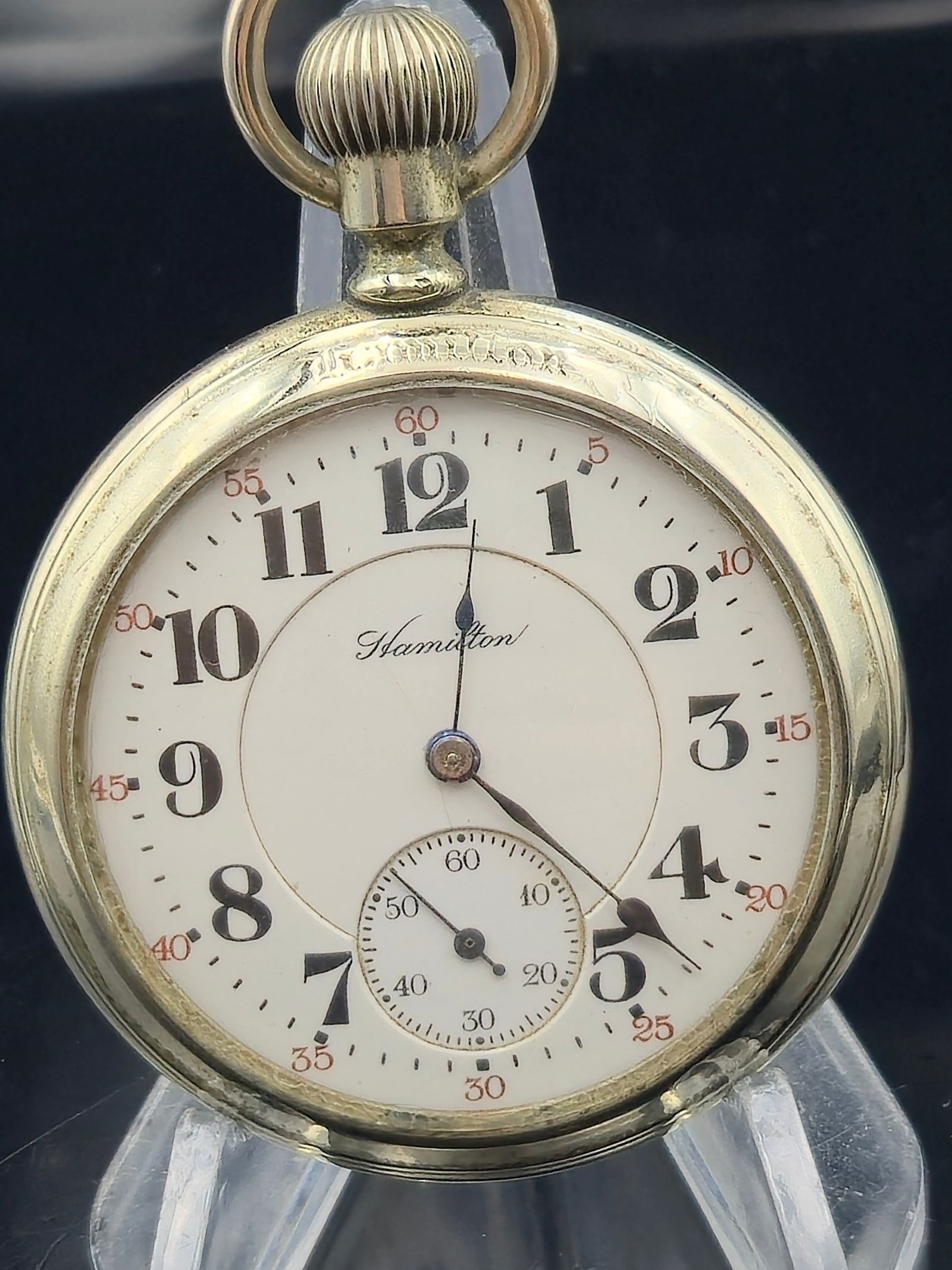 1920 Hamilton Grade 992 Railroad Pocket Watch – 21 Jewel, 16s, Double Roller, Salesman Display (1 of 7)
