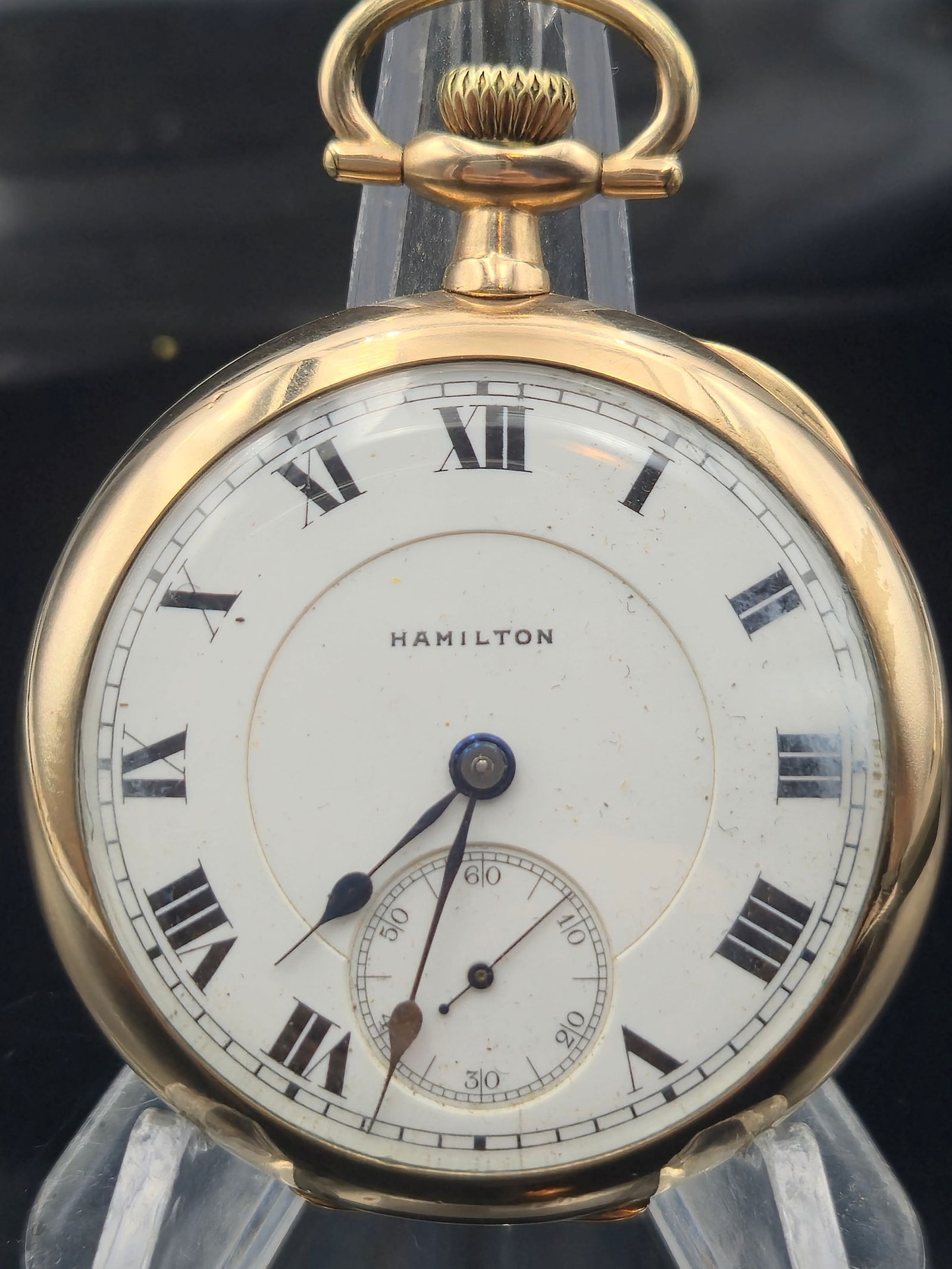 1915 Hamilton Grade 956 Pocket Watch – 17J, 16s, Gold-Filled Hunter Case (1 of 9)