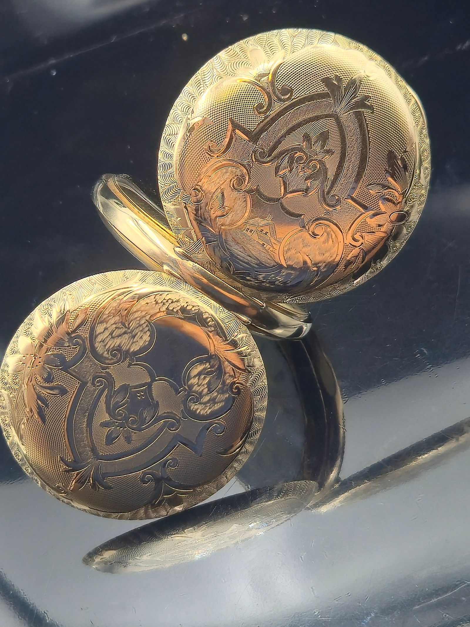 1911 Elgin Grade 290 16s 7j Hunter Pocket Watch in Ornate 20-Year Gold-Filled Case (1 of 14)