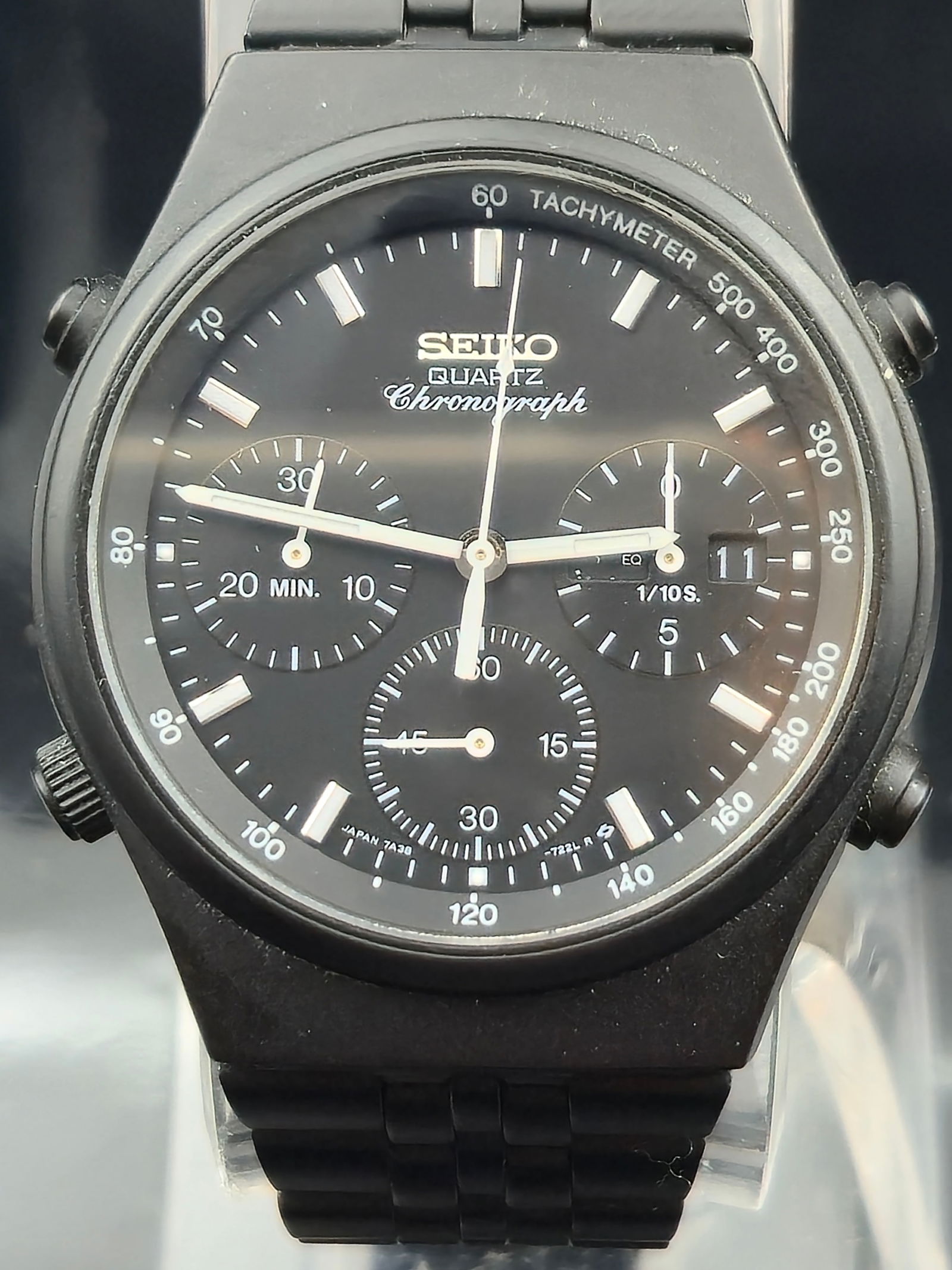 NOS Seiko 7A38-7290 15J Quartz Chronograph “James Bond” 37mm (1 of 11)