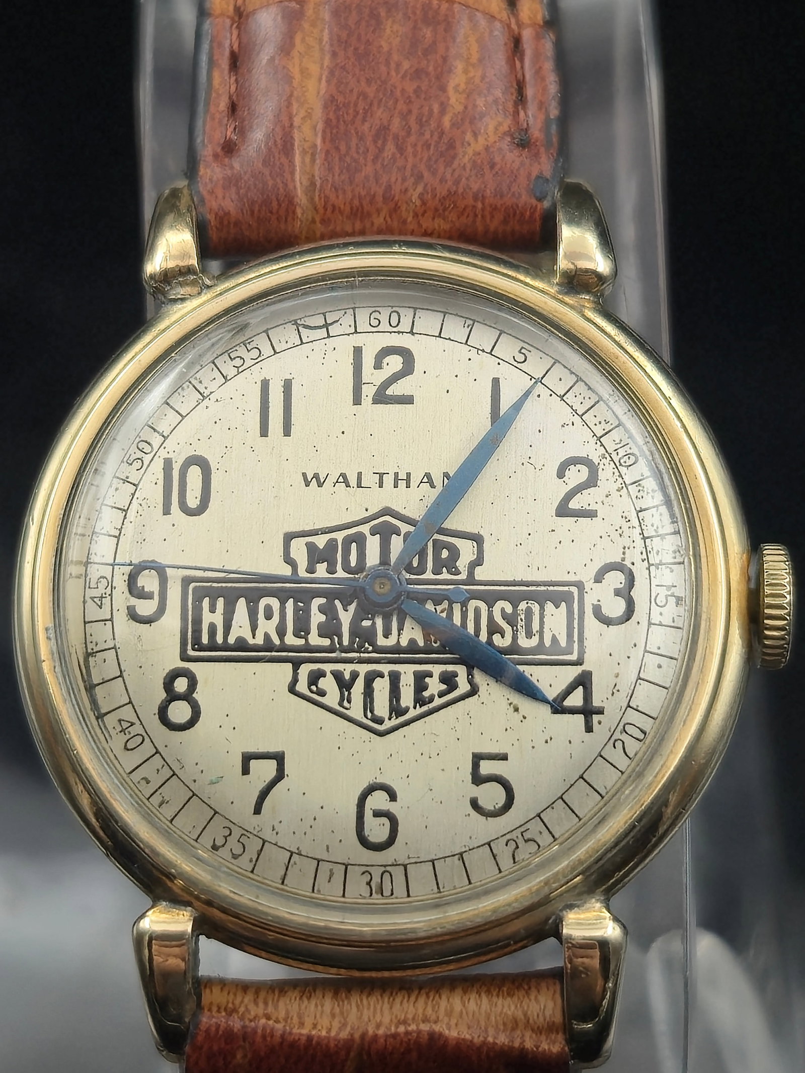 1940s Waltham 6/0-C 17J Harley-Davidson Dial 10K GF 34mm Watch (1 of 9)
