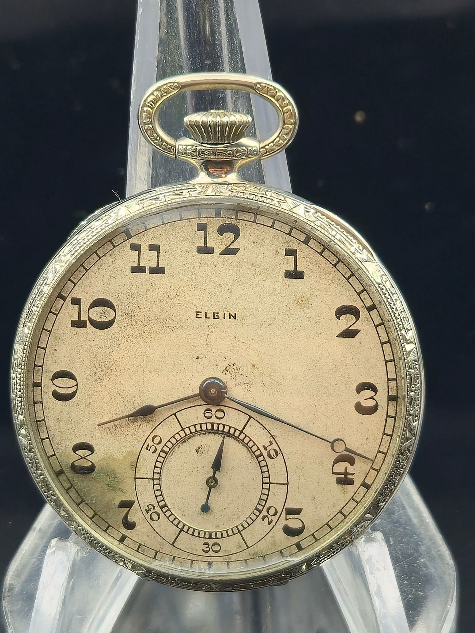 Elgin G.M. Wheeler 17J 16s OF 14K GF Pocket Watch 6 Adjustments (1 of 10)
