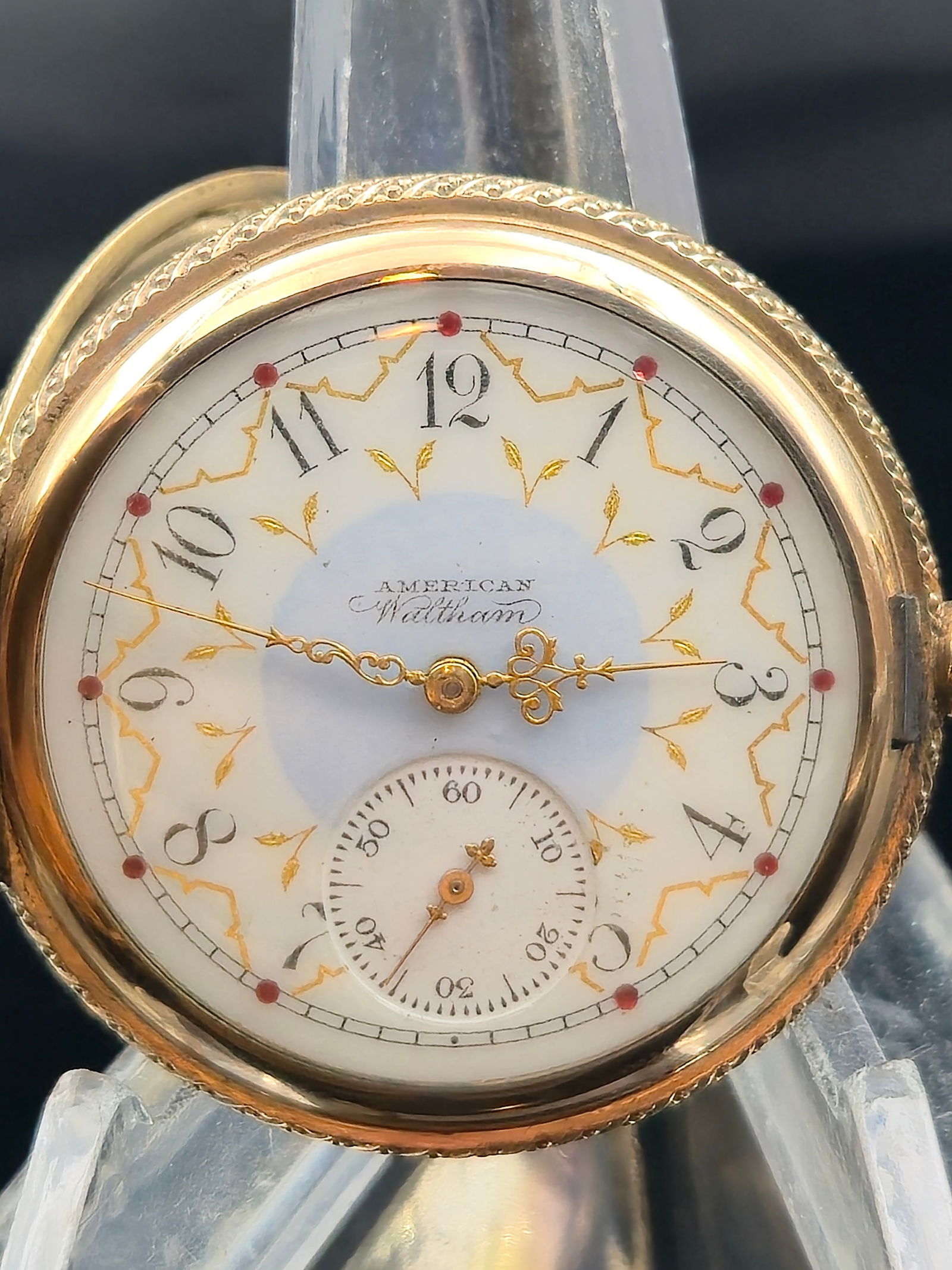 1895 Waltham 6s 7J Hunter GF Pocket Watch Fancy Dial (1 of 12)