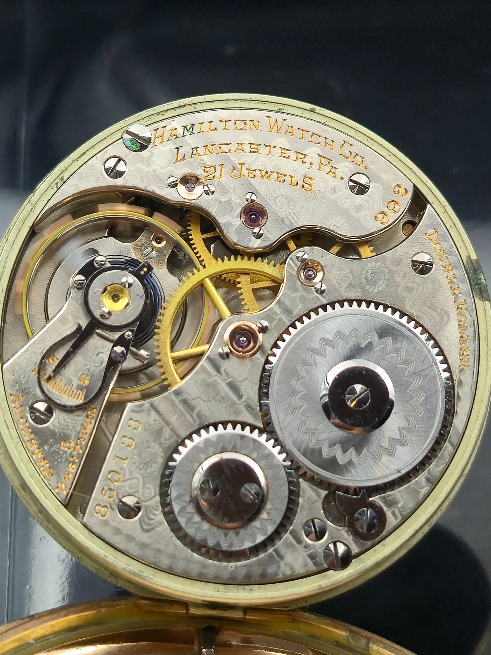 1911 Hamilton 992 21J 16s RR Pocket Watch GF (1 of 9)