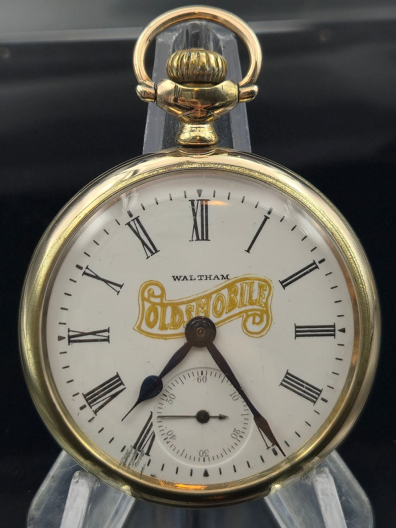 1918 Waltham Royal Grade 17J 16s Oldsmobile Logo GF Pocket Watch (1 of 9)