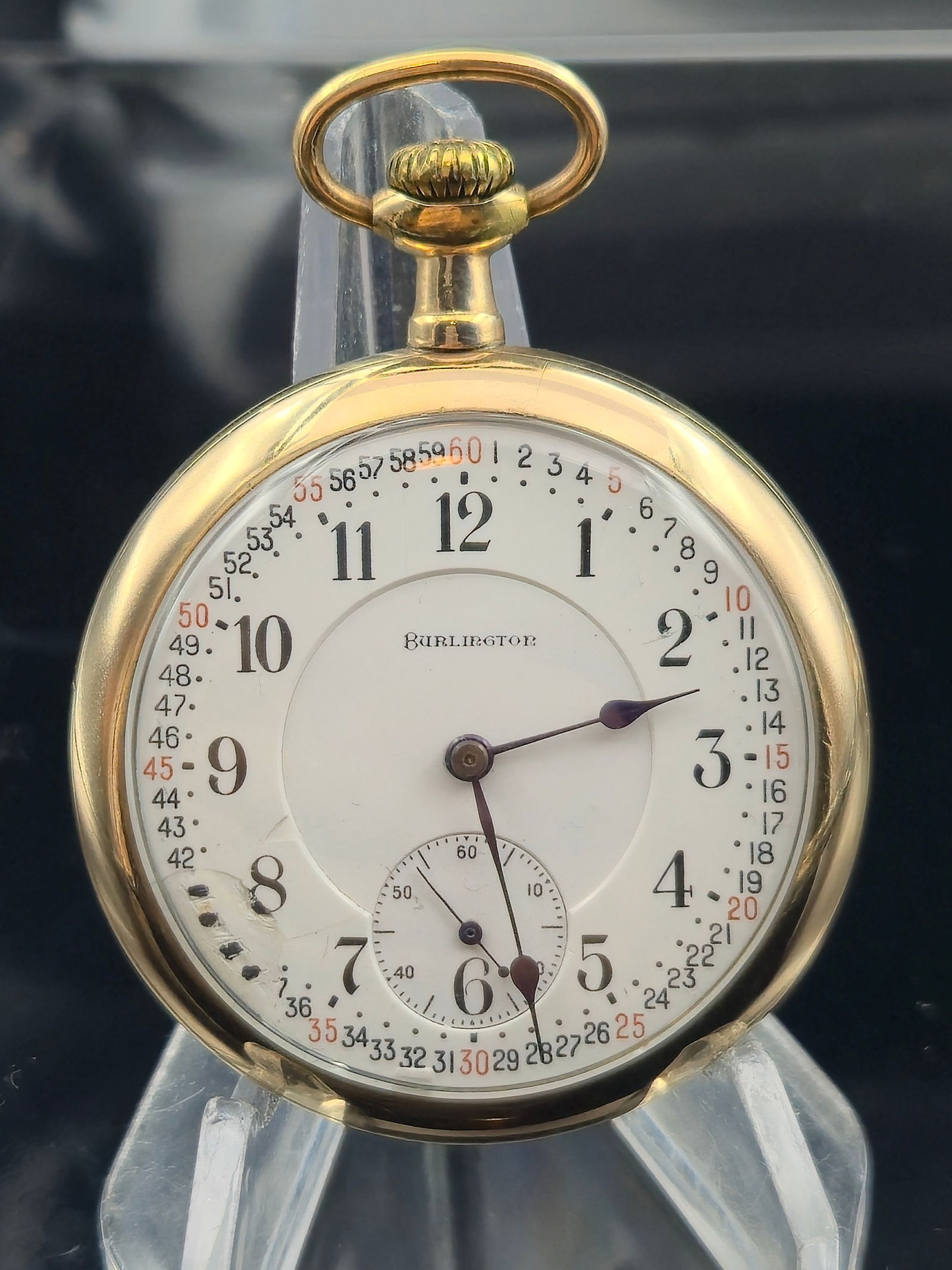 1917 Illinois Grade 108 Burlington 21J 16s GF RR Pocket Watch (1 of 11)