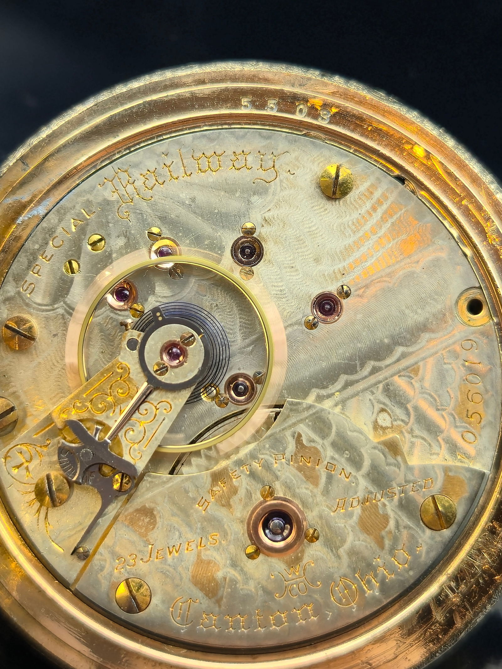 1897 Hampden Special Railway 23J 18s GF Hunting Case Pocket Watch (1 of 16)