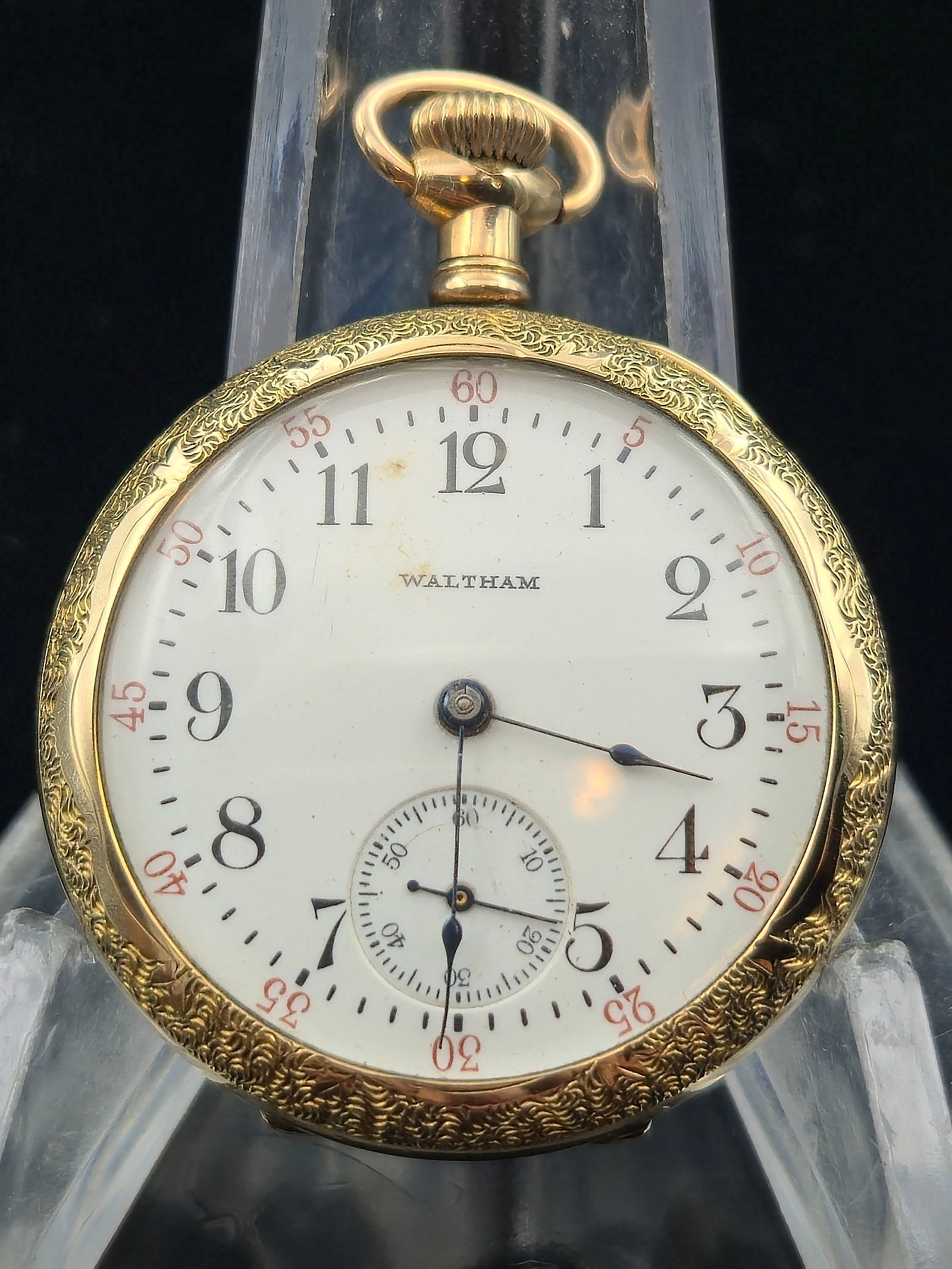 1912 Waltham No. 115 0s 15J Model 1900 Open Face Pocket Watch – Highly Engraved GF Case (1 of 7)
