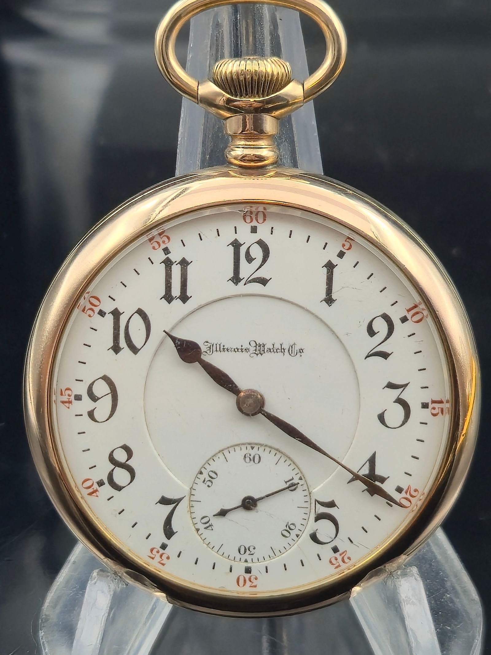 1910 Illinois A. Lincoln 21J 16s RR Grade Pocket Watch in Dueber 20Yr Gold-Filled Case (1 of 9)